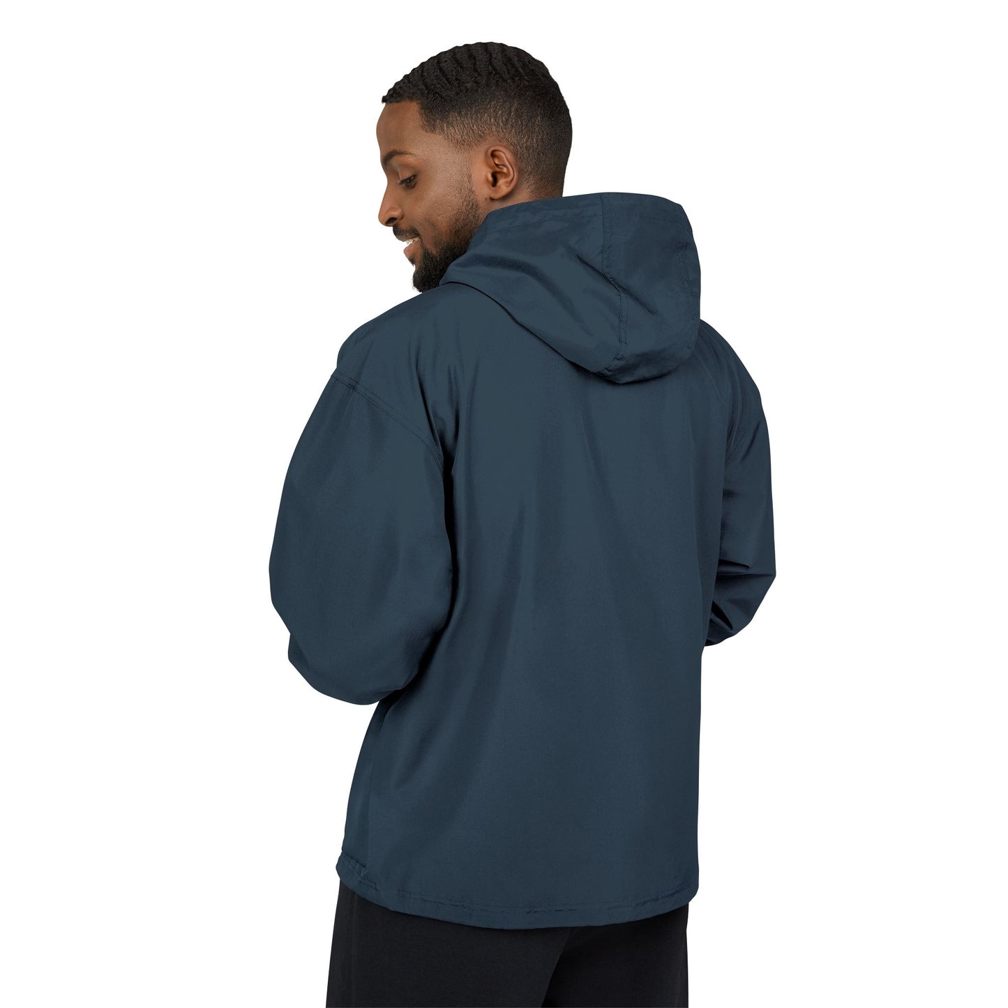 Packable Anorak Jacket — Light Blue Champion Windbreaker with Subtle Logo