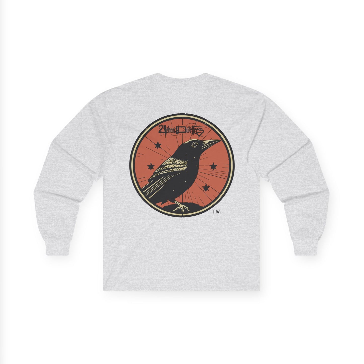 MAGPIE Long Sleeve Tee — Vintage Black Bird Graphic