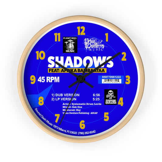 Shadows SDL Record Wall Clock – Urban Dweller Vinyl-Style Timepiece