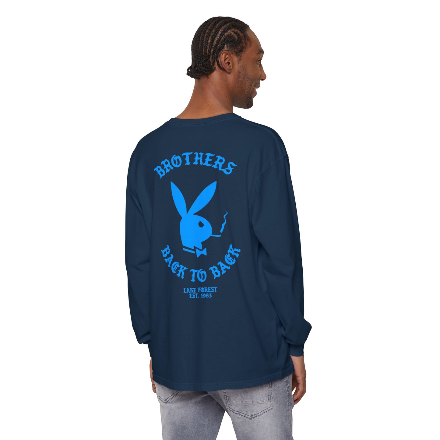 Brothers Back to Back Long Sleeve Tee — Graphic Crewneck