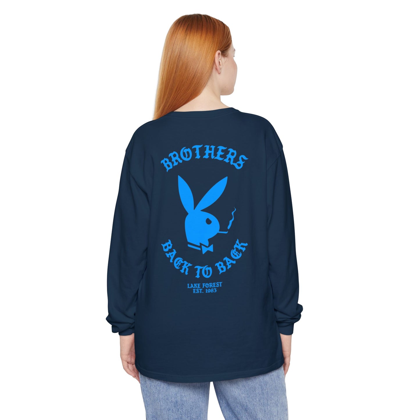 Brothers Back to Back Long Sleeve Tee — Graphic Crewneck