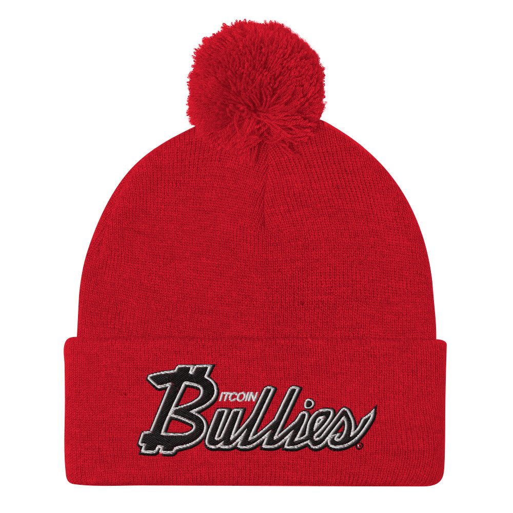 Bitcoin Bullies Pom-Pom Beanie