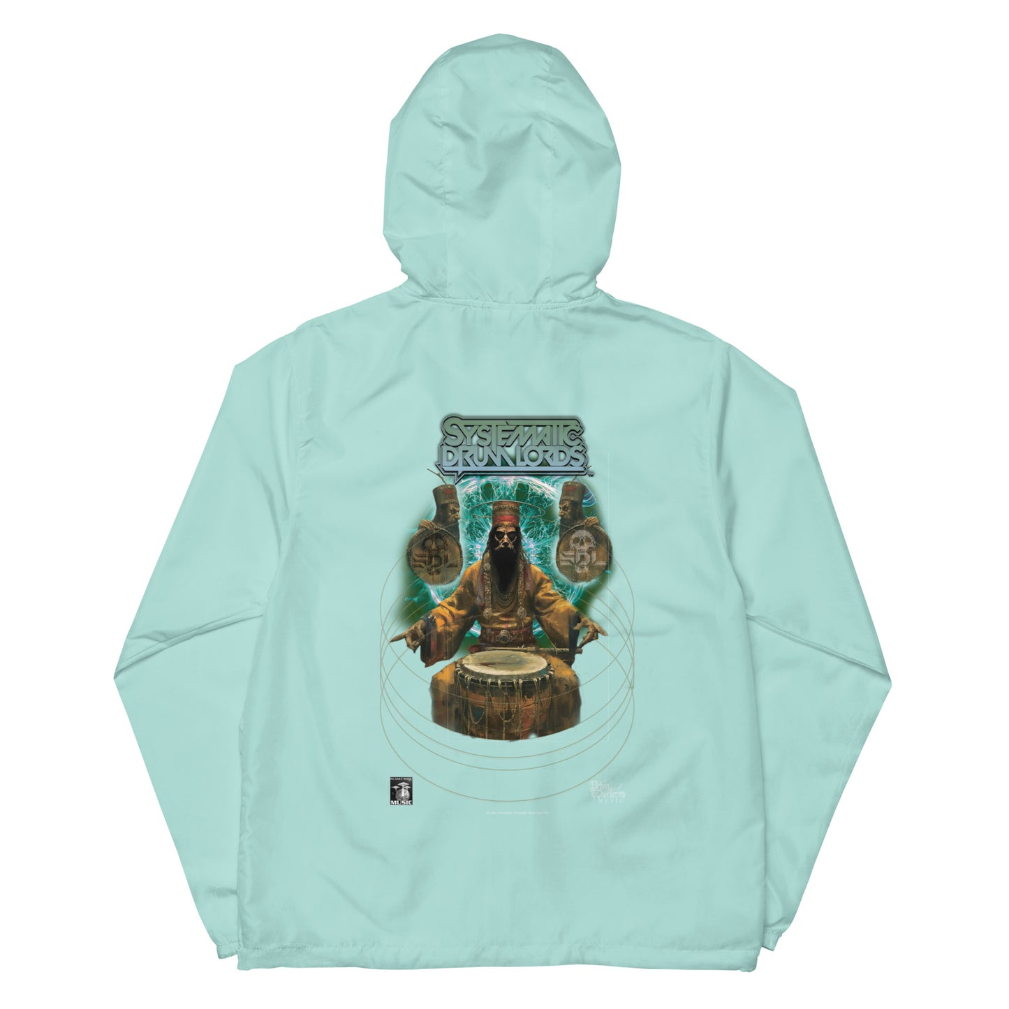 A Systematic Drum Lords Tiffany Unisex lightweight zip up windbreaker