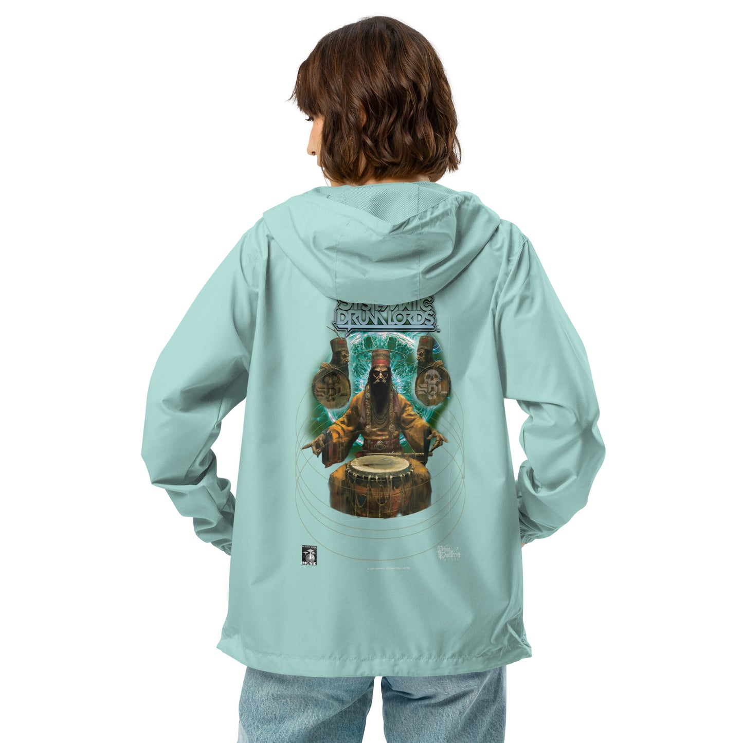 A Systematic Drum Lords Tiffany Unisex lightweight zip up windbreaker